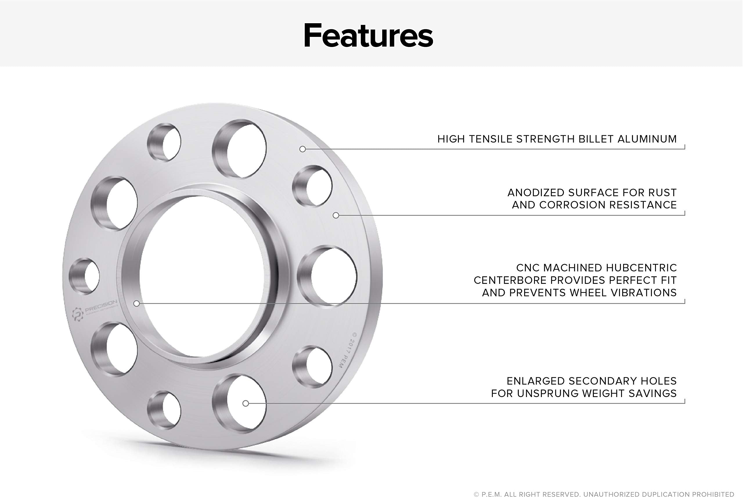 2Pcs 12Mm (0.5 Inch) 5X120 Hubcentric Wheel Spacers (72.6, 72.56 Bore) Compatible With Bmw 128I 135I 318I 320I 325I 328I 335I M3 428I 435I M4 525I 528I 530I 535I M5 Z3 Z4 640I 645Ci E36 E46 E90 E92